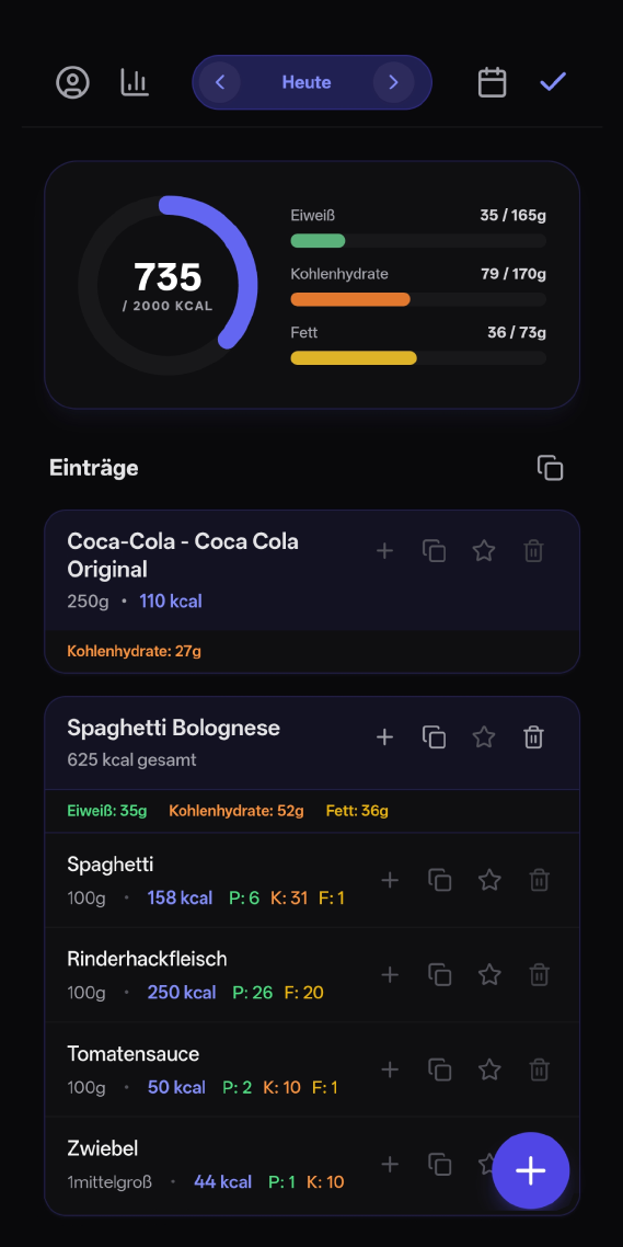Kalio App Screenshot